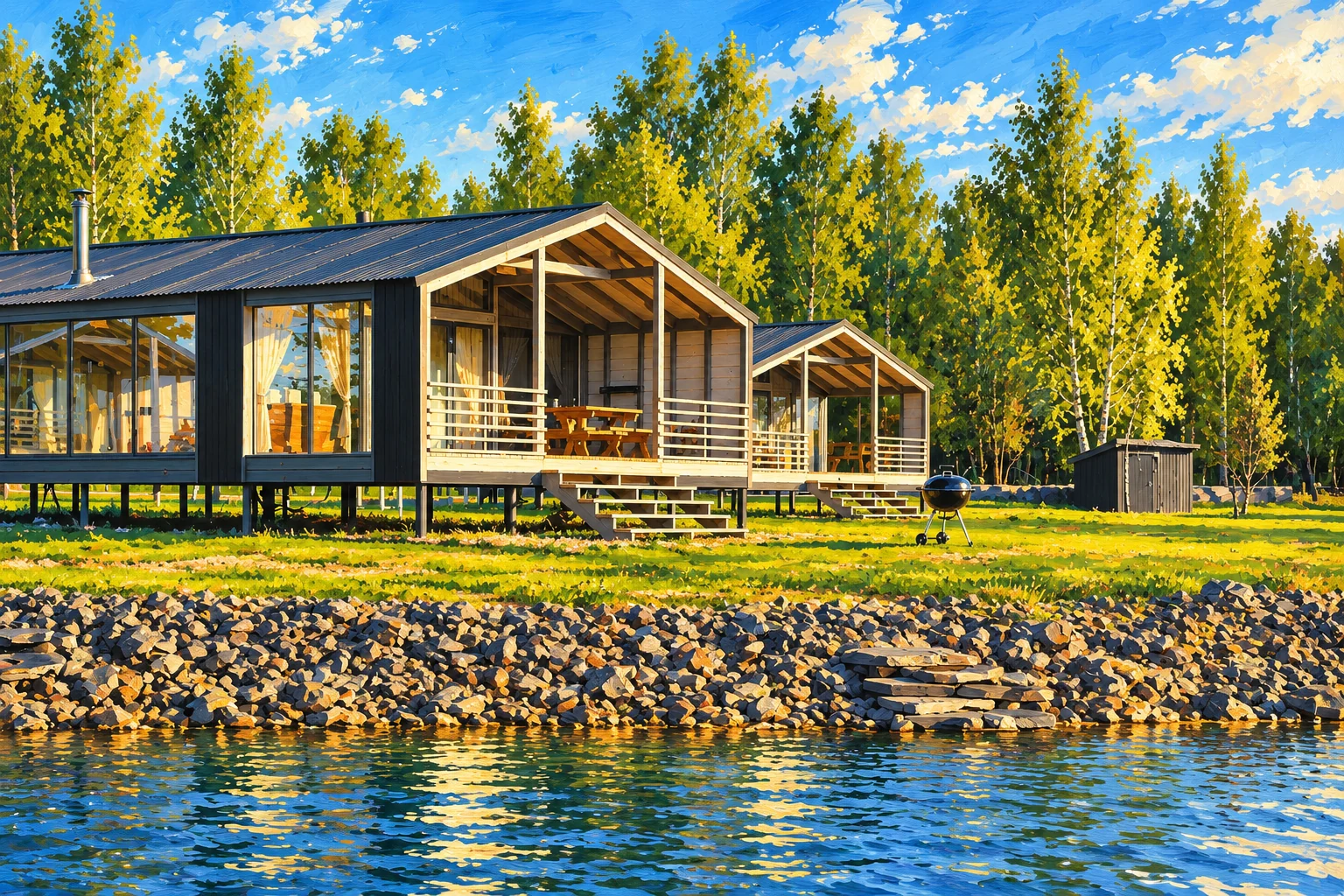 Журнальная иллюстрация по официальному кадру: Edimonovo Village